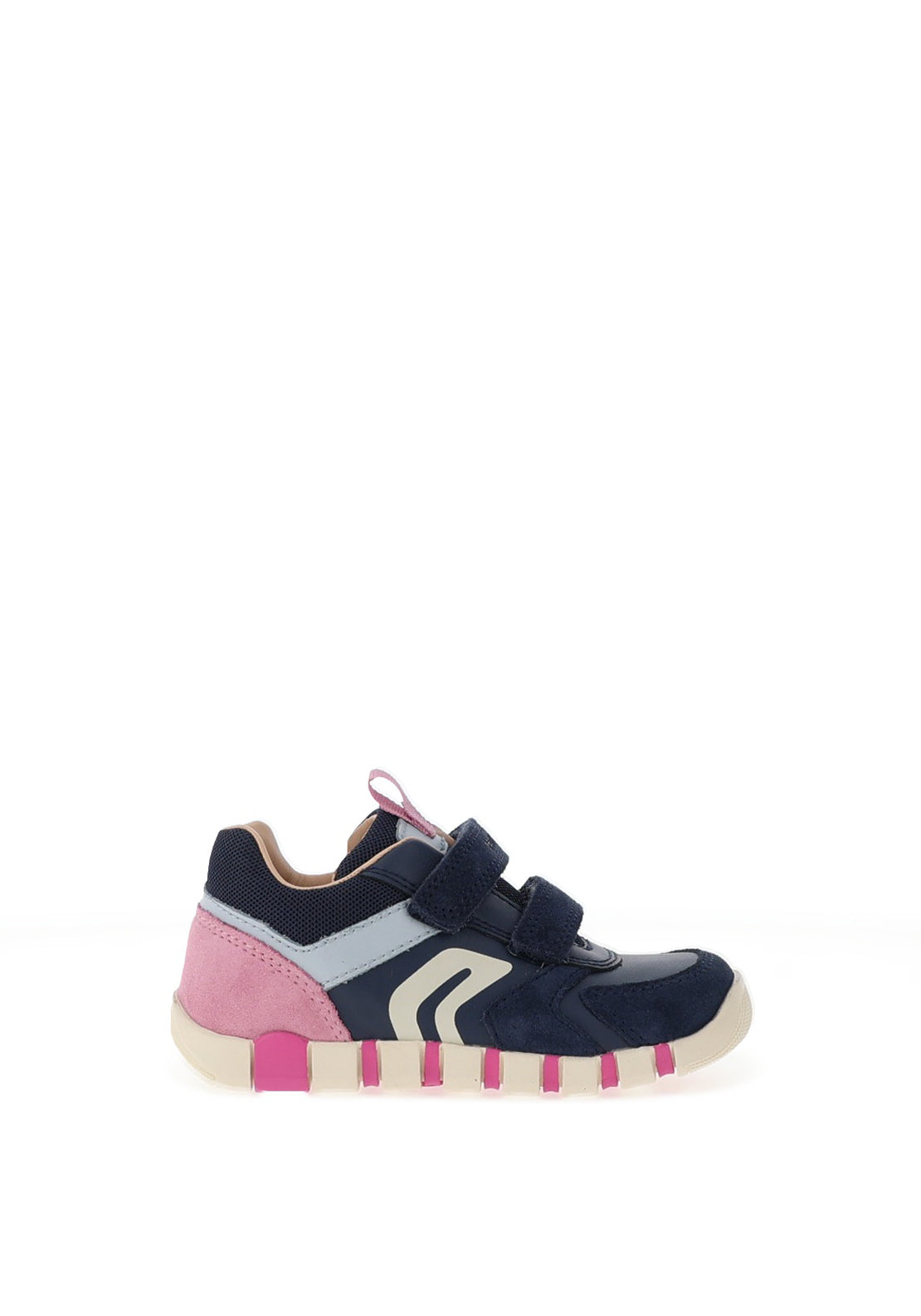 Geox Toddler Girl B3558C Velcro Trainer, Navy