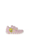 Geox Toddler Girl Lupidoo Looney Tunes Trainer, Pink