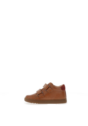 Geox Boys Biglia Leather High Top Trainers, Tan