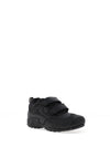 Geox Boy Double Strap Shoe, Black