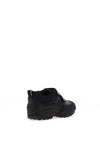 Geox Boy Double Strap Shoe, Black