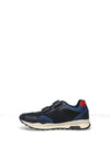Geox Boys Pavel Mesh Dual Strap Trainers, Navy