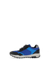 Geox Boys Pavel Mesh Dual Strap Trainers, Royal Blue Multi