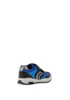 Geox Boys Pavel Mesh Dual Strap Trainers, Royal Blue Multi