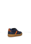 Geox Boys Arzach Mesh Velcro Shoes, Navy & Orange