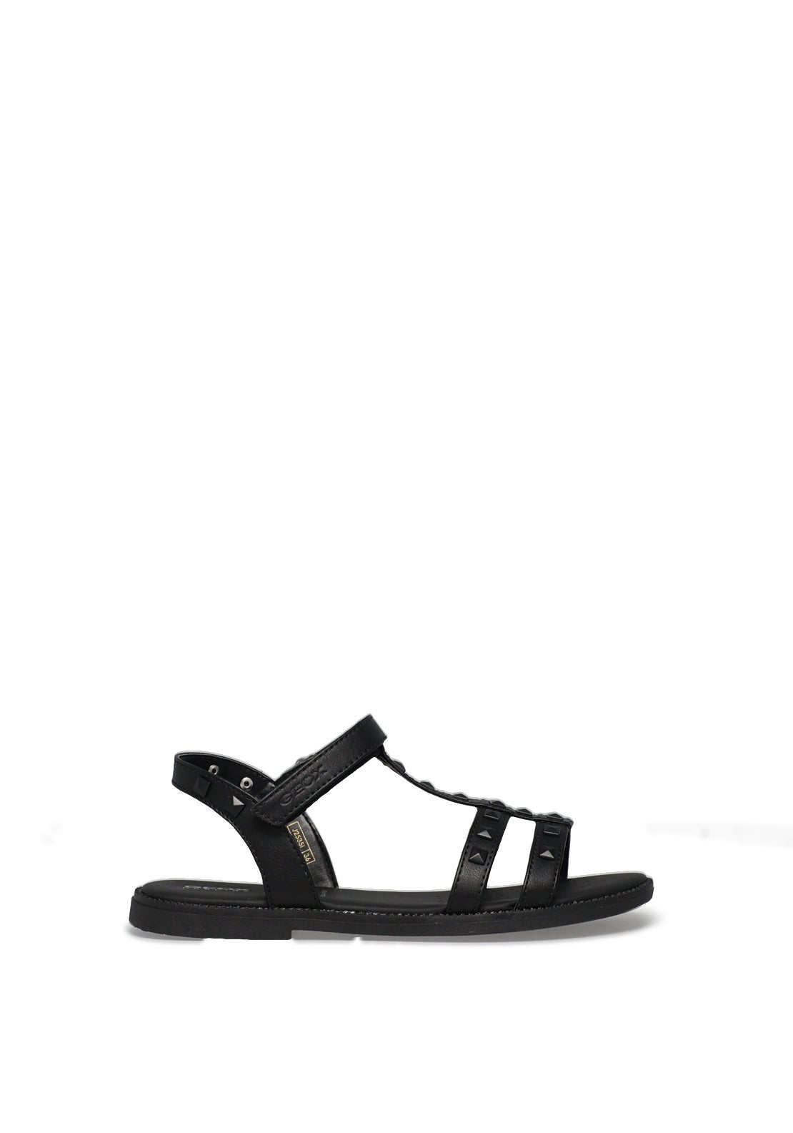 Geox Karly Stud Embellished Strappy Sandals, Black