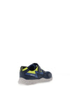 Geox Boys Torque Mesh Mix Velcro Trainers, Navy Multi