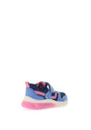 Geox Girls Ciberdron Mesh Light Up Trainers, Navy Pink
