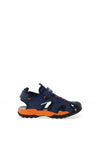 Geox Boys Borealis Closed Toe Sandal, Blue