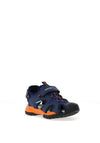 Geox Boys Borealis Closed Toe Sandal, Blue