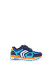 Geox Boys Pavel J4515D Velcro Trainer, Blue