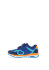 Geox Boys Pavel J4515D Velcro Trainer, Blue
