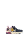 Geox Girls Spaceclub Wish Princess Trainer, Navy Multi