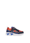 Geox Boys Lights Assister Velcro Trainer, Navy Multi