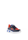 Geox Boys Lights Assister Velcro Trainer, Navy Multi