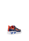 Geox Boys Lights Assister Velcro Trainer, Navy Multi