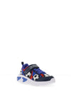 Geox Boy Assister Football Light Up Trainer, Navy