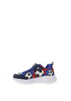 Geox Boy Assister Football Light Up Trainer, Navy