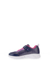 Geox Girls Lights Assister Velcro Trainer, Navy
