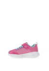 Geox Girls Lights Assister Velcro Trainer, Pink