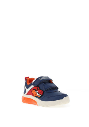 Geox Boy Dino Velcro Trainer, Navy