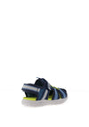 Geox Boy Vaniett Closed Toe Sandal, Blue