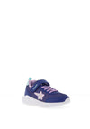 Geox Girls Sprintye J55FWA Glitter Trainer, Navy