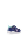 Geox Girls Sprintye J55FWA Glitter Trainer, Navy