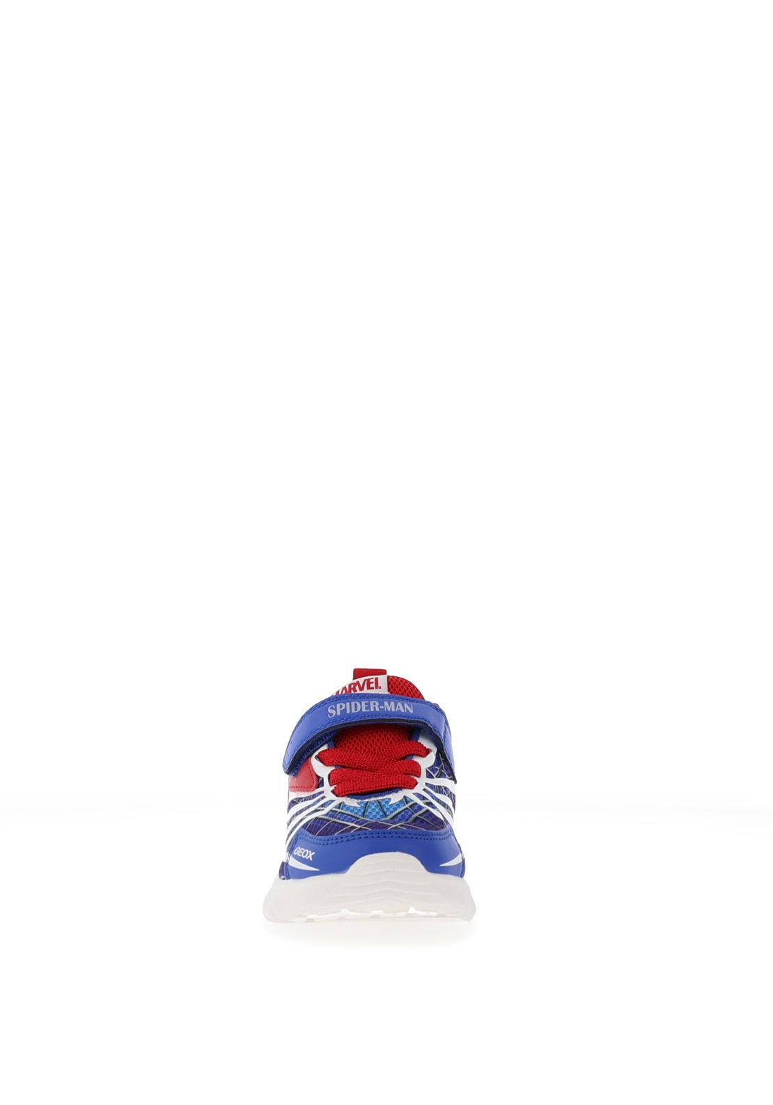 Geox Boys Ciberdron Mesh Print Light Up Trainers, Blue & Red