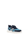 Geox Boy Loftus Velcro Trainer, Blue