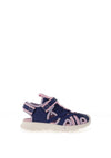 Geox Girls Airadyum Closed Toe Sandal, Navy
