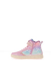 Geox Girls Skylin Character Hi Top Trainer, Pink