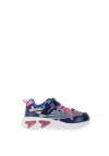 Geox Girls J56E9B Light Up Trainer, Navy