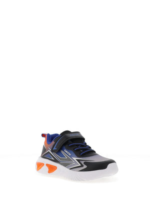 Geox Boys J66DZB Light Up Trainer, Black