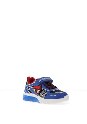 Geox Boys Ciberdron Spiderman Trainer, Blue