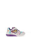 Geox Girls J66LPA Ciberdron Light Up Trainer, White
