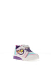 Geox Girls J66LPA Ciberdron Light Up Trainer, White