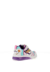 Geox Girls J66LPA Ciberdron Light Up Trainer, White