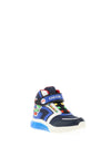 Geox Boys Ciberdron Light Up Hi Top Trainer, Navy Multi