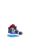 Geox Boys Ciberdron Light Up Hi Top Trainer, Navy Multi