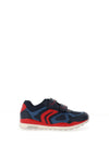 Geox Boy Pavel Velcro Trainer, Navy