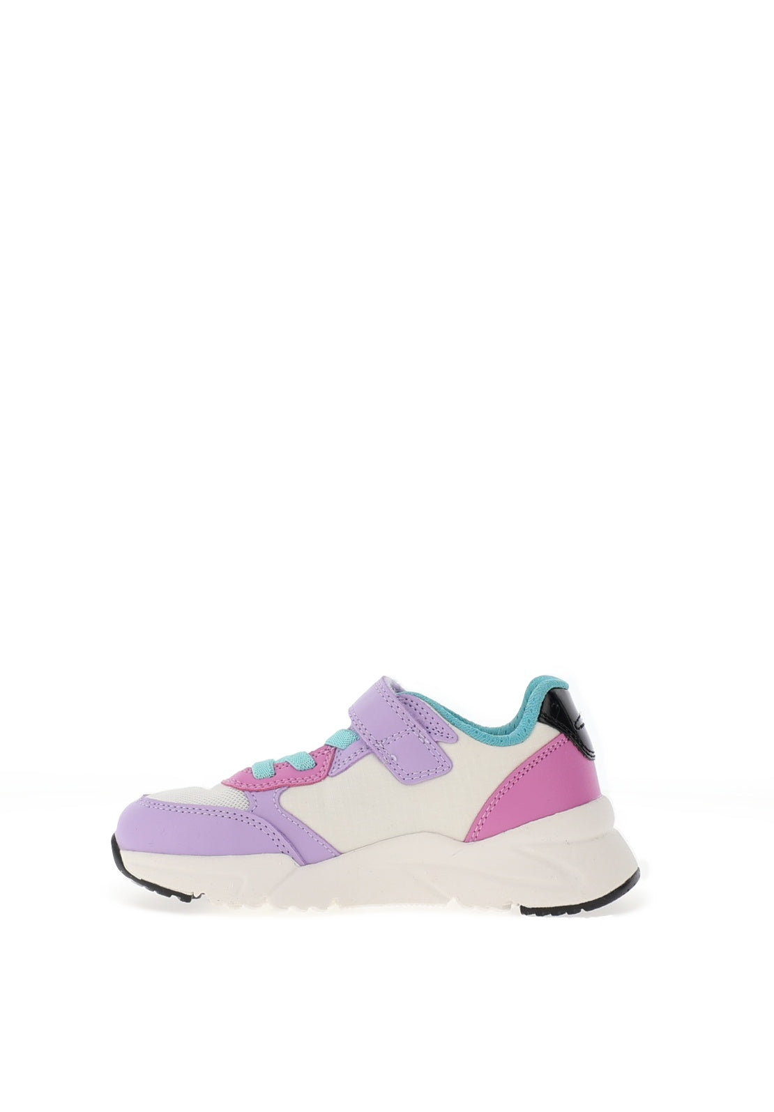 Geox Girl Loftus Glitter Trainer, White