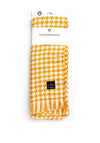 Serafina Collection Wool Blend Houndstooth Scarf, Mustard