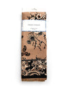Serafina Collection Wool Cashmere Blend Print Scarf, Camel