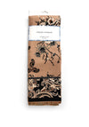 Serafina Collection Wool Cashmere Blend Print Scarf, Camel