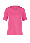 Gerry Weber Perfect Essentials Satin Trim T Shirt, Pink