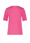 Gerry Weber Perfect Essentials Satin Trim T Shirt, Pink