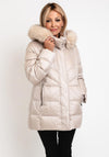 Gerry Weber Down Fill Puffer Mid Length Coat, Beige