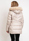 Gerry Weber Down Fill Puffer Mid Length Coat, Beige