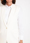 Gerry Weber Longline Waistcoat, Off White